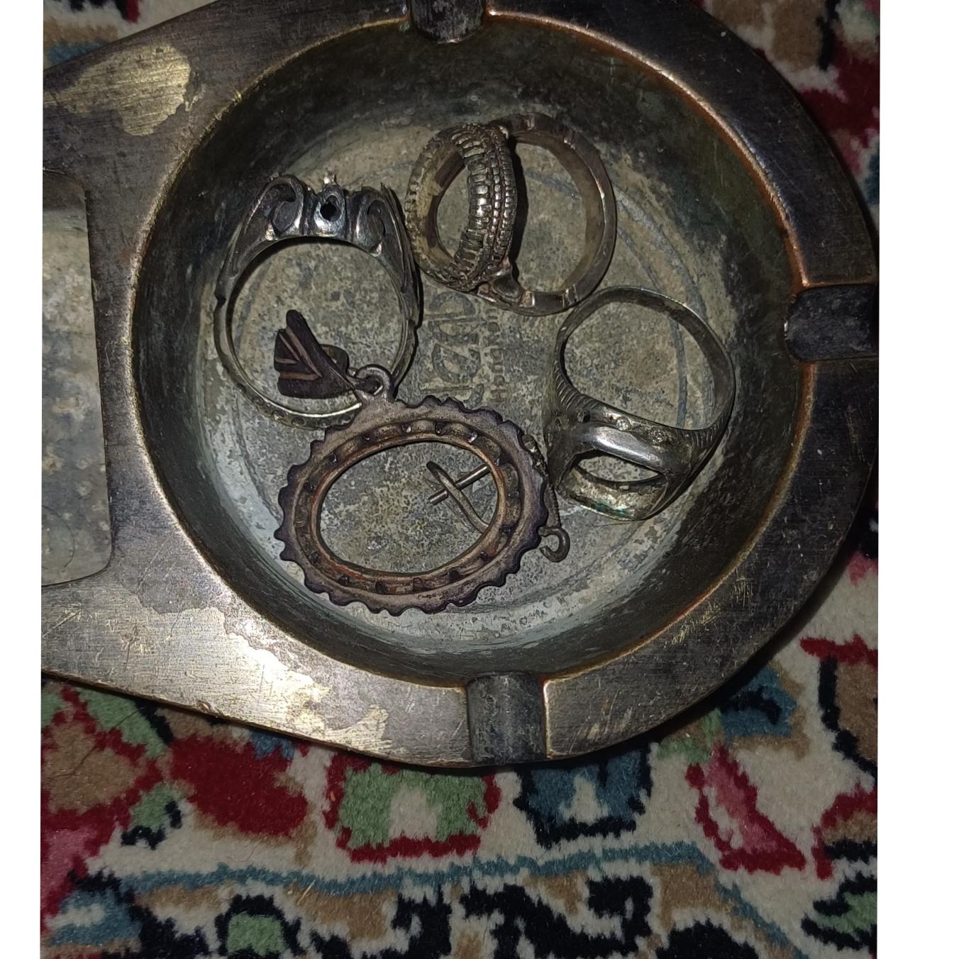 34 گرم نقره 925 شامل رکاب دستساز قاب نقره و