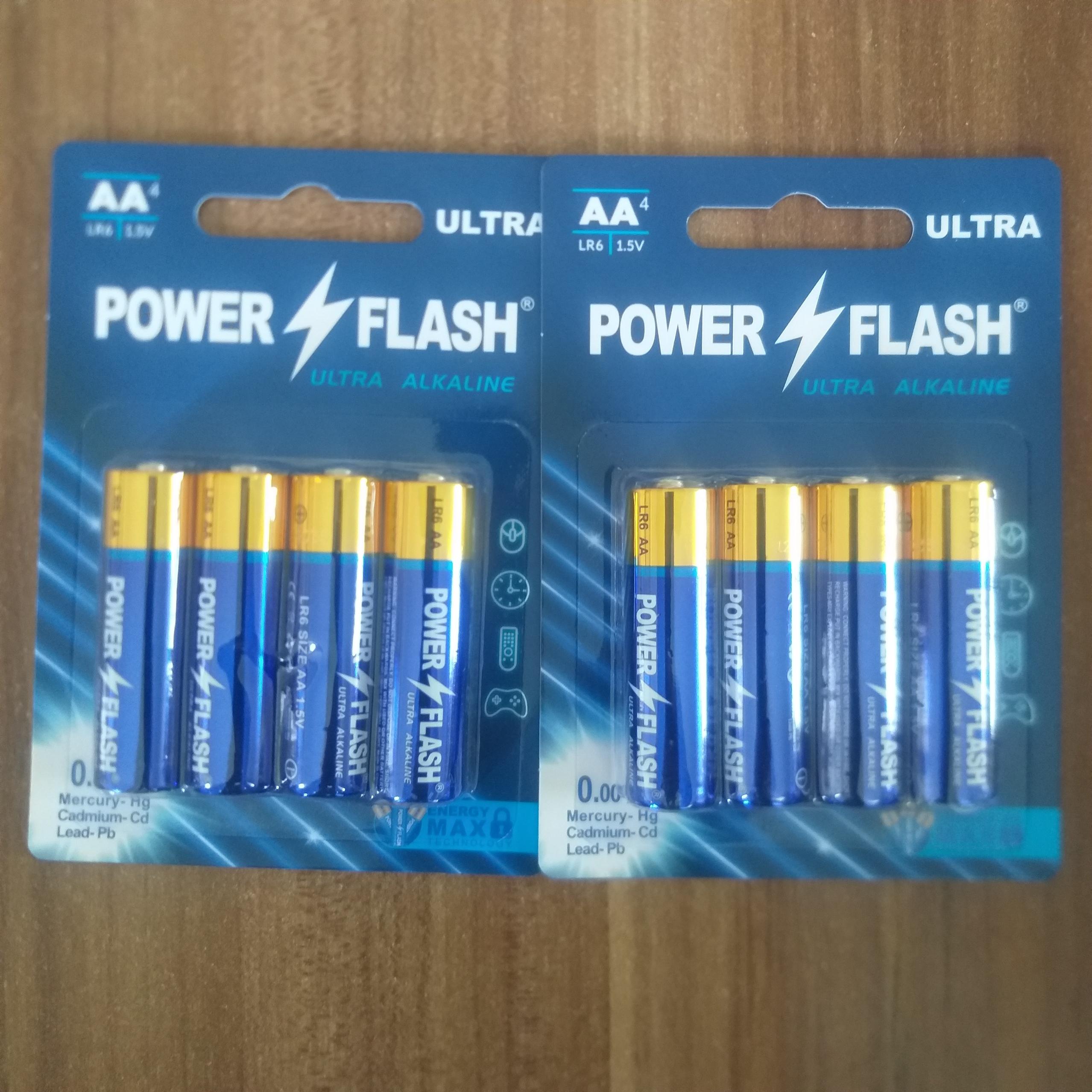 8 عدد باتری قلمی اولترا آلکالاین Power Flash