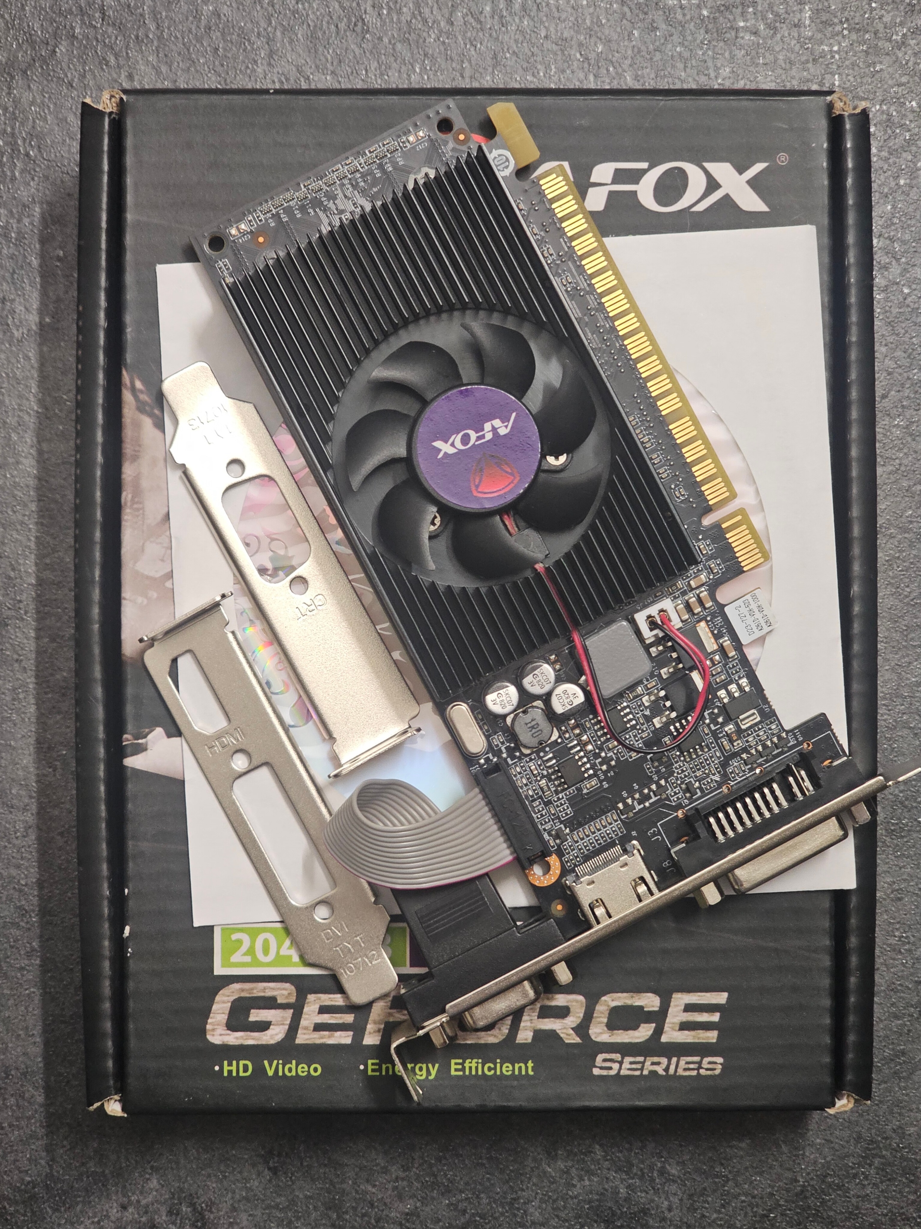 کارت گرافیک NVIDIA GT610 2G با جعبه و CD