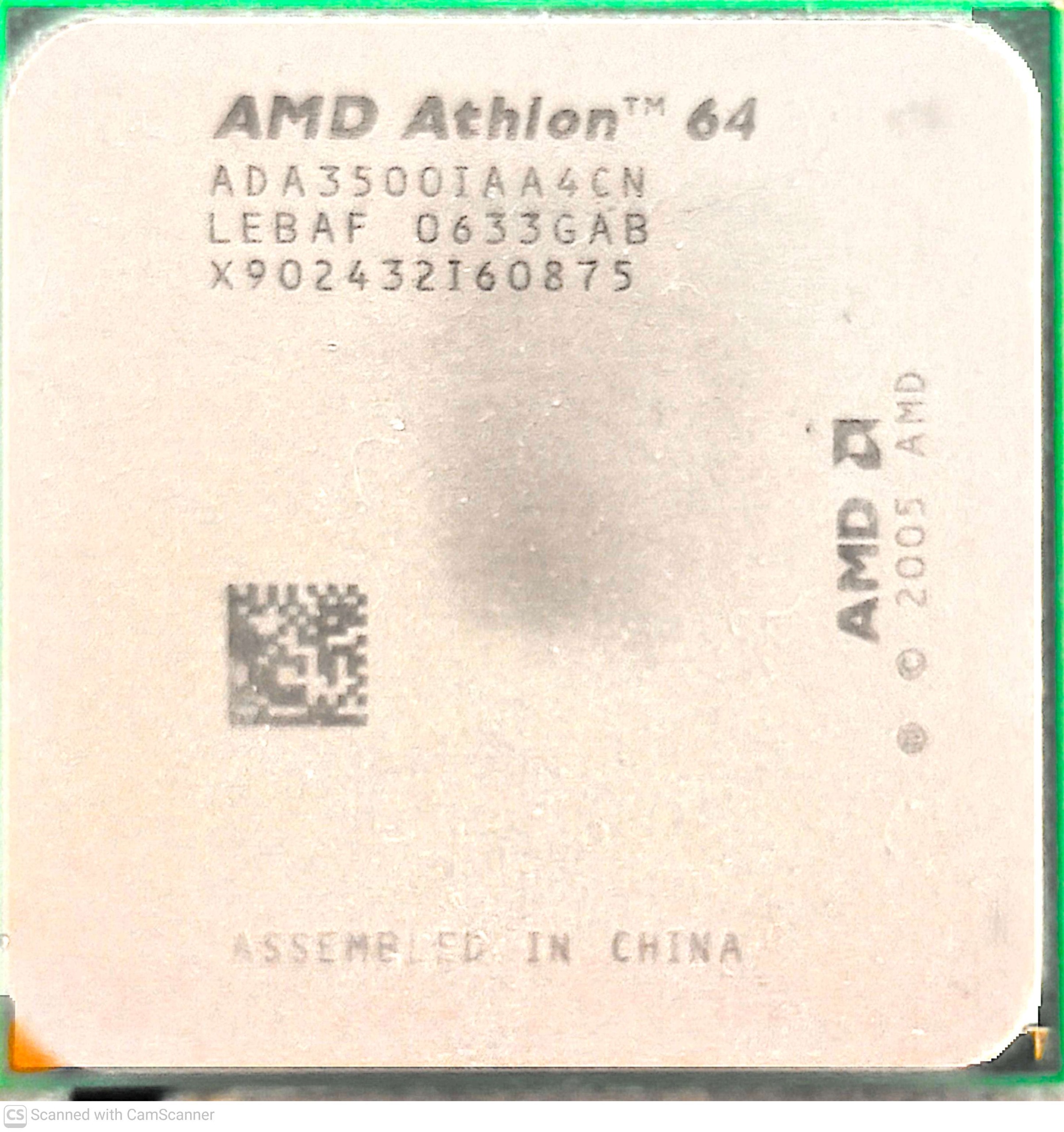 Cpu amd athlon 64 3500