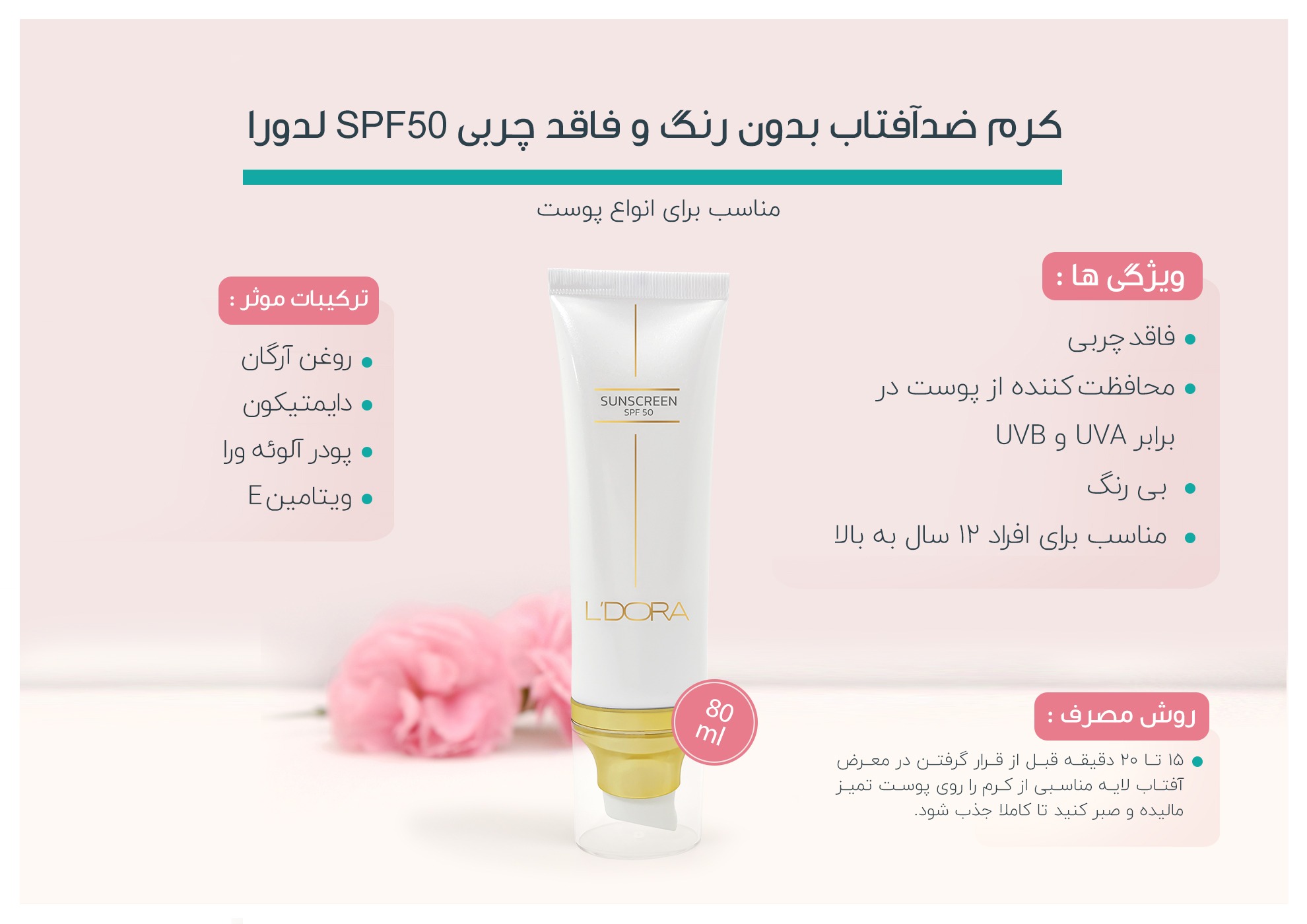 کرم ضدآفتاب SPF50
