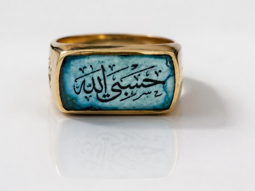 انگشتر طلا روس حسبی الله رنگ ثابت
