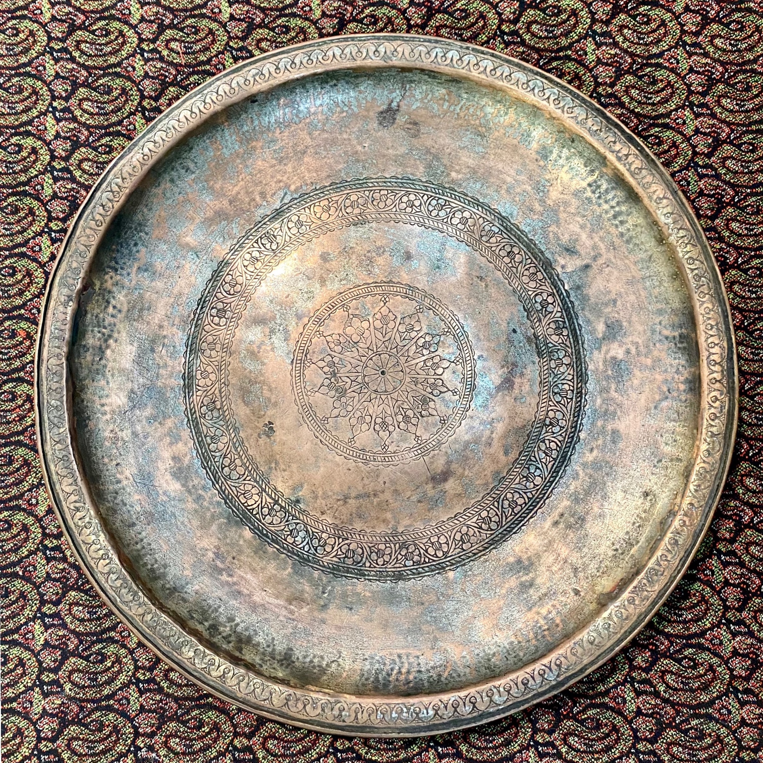 سینی دیوارکوب قاجاری