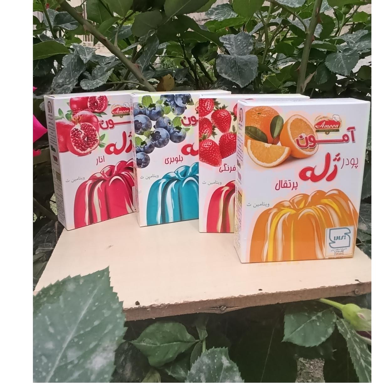 پک 4 تایی پودر ژله صد گرمی آمون