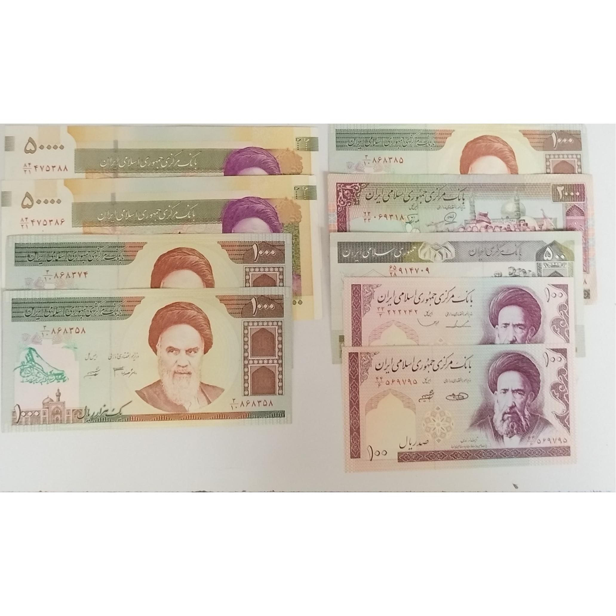 9 عدد اسکناس در حد نو زیر قیمت