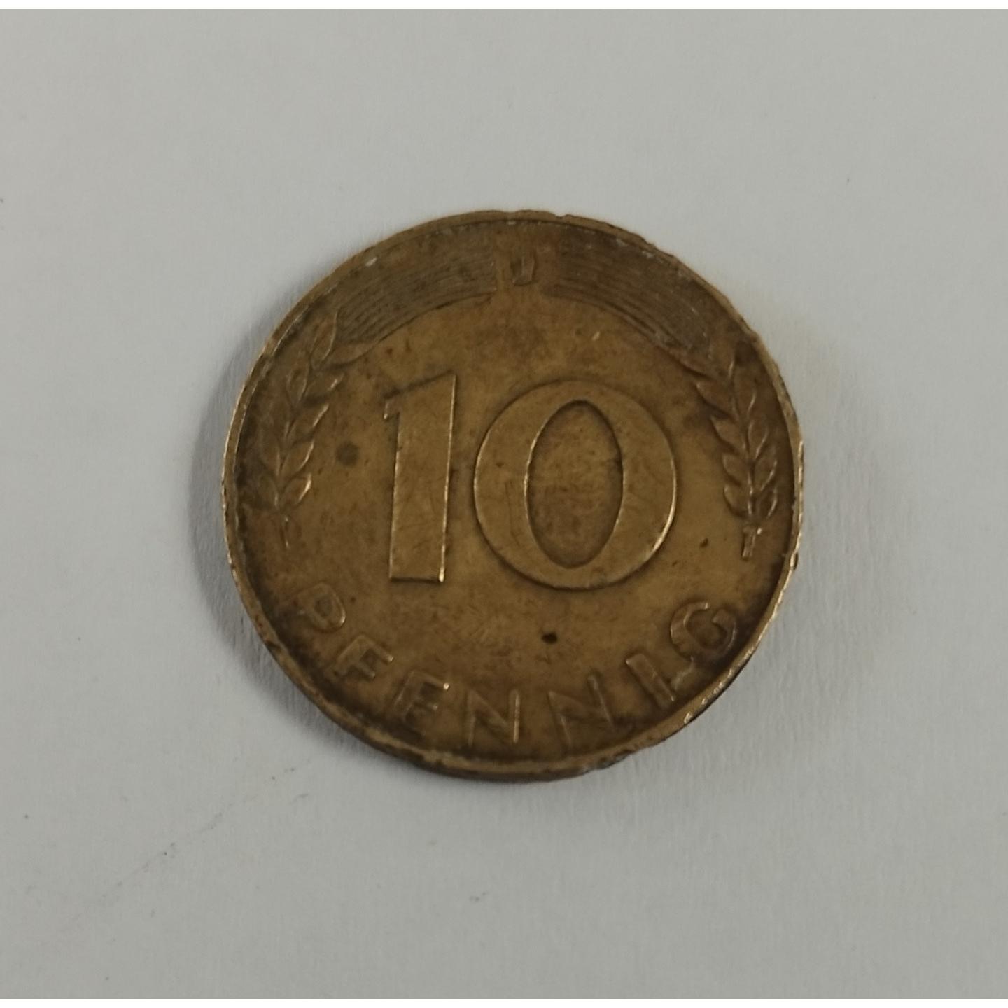 سکه 10 پفنیگ آلمان غربی قدیم