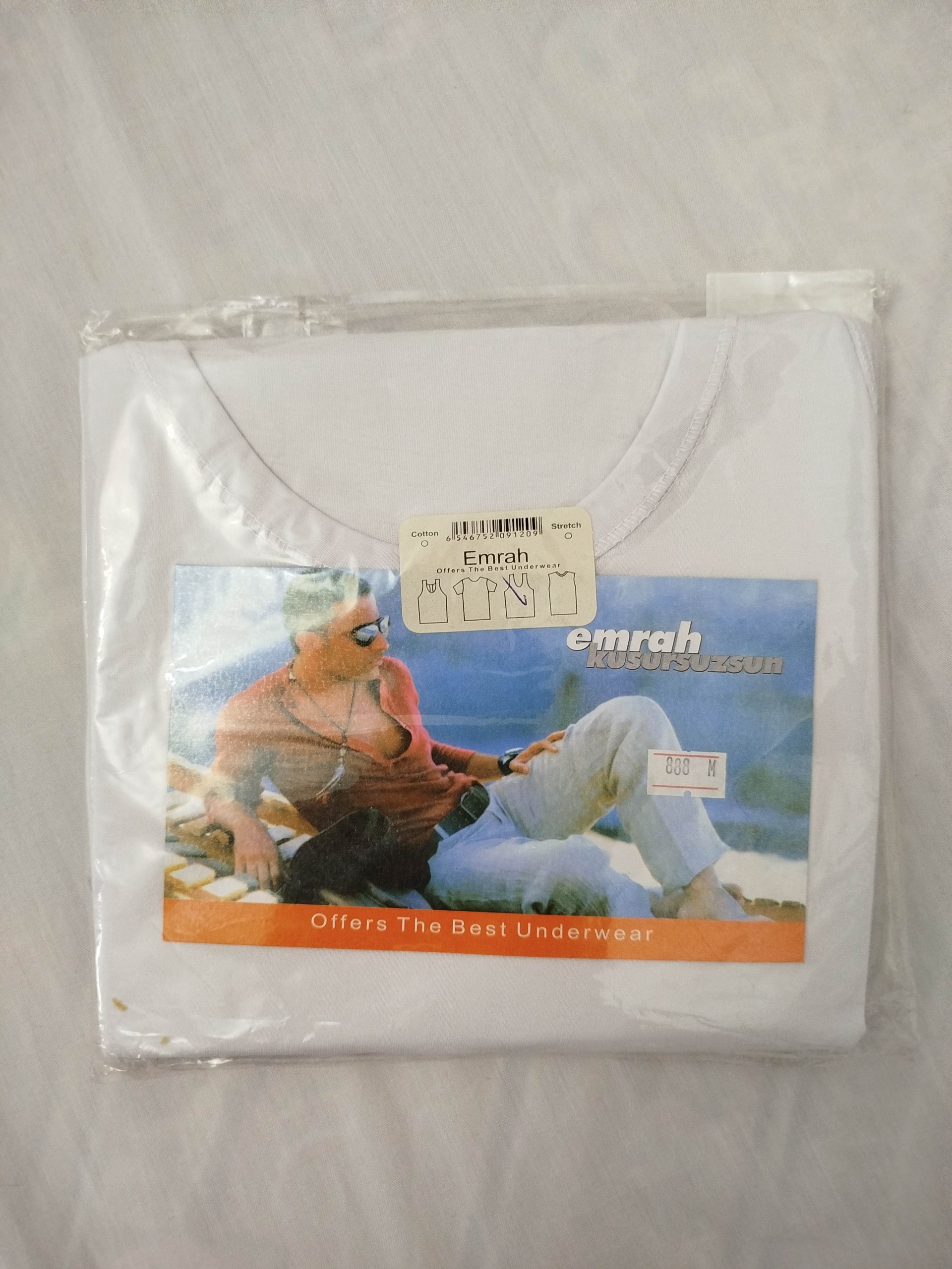 زیرپوش مردانه سفید مارک Emrah