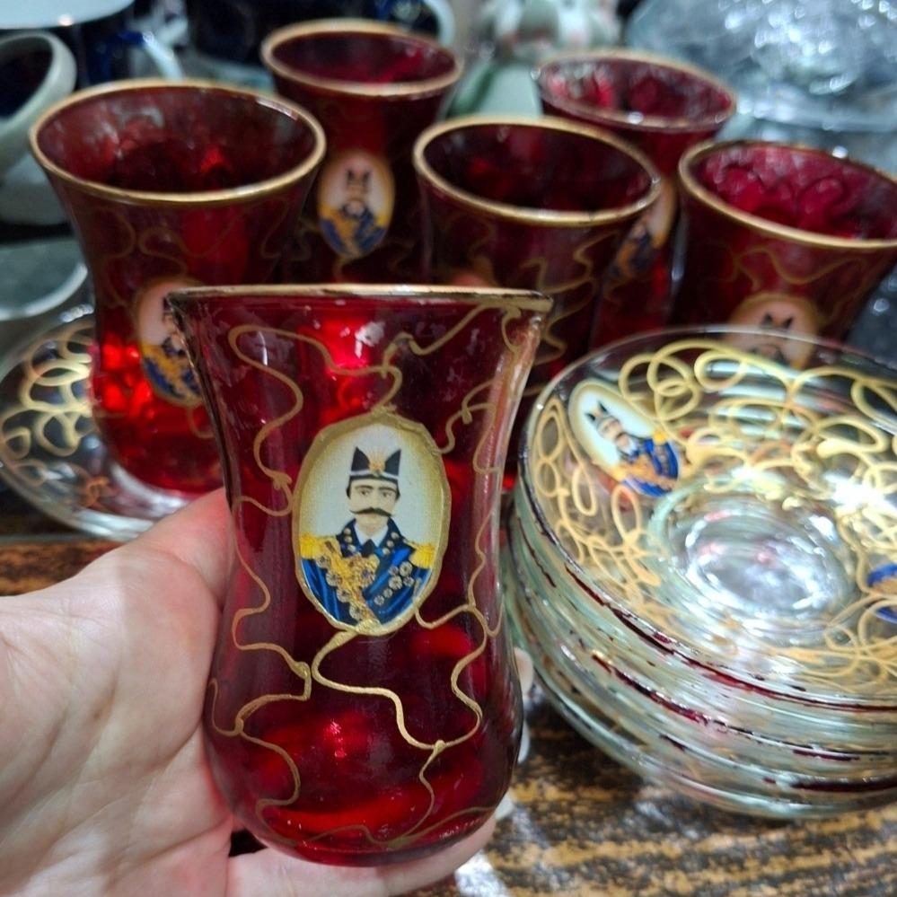 استکان و نعلبکی شاه عباسی