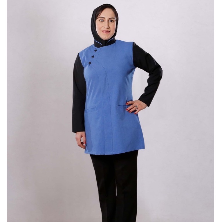 مانتو طرح ادوین آبی