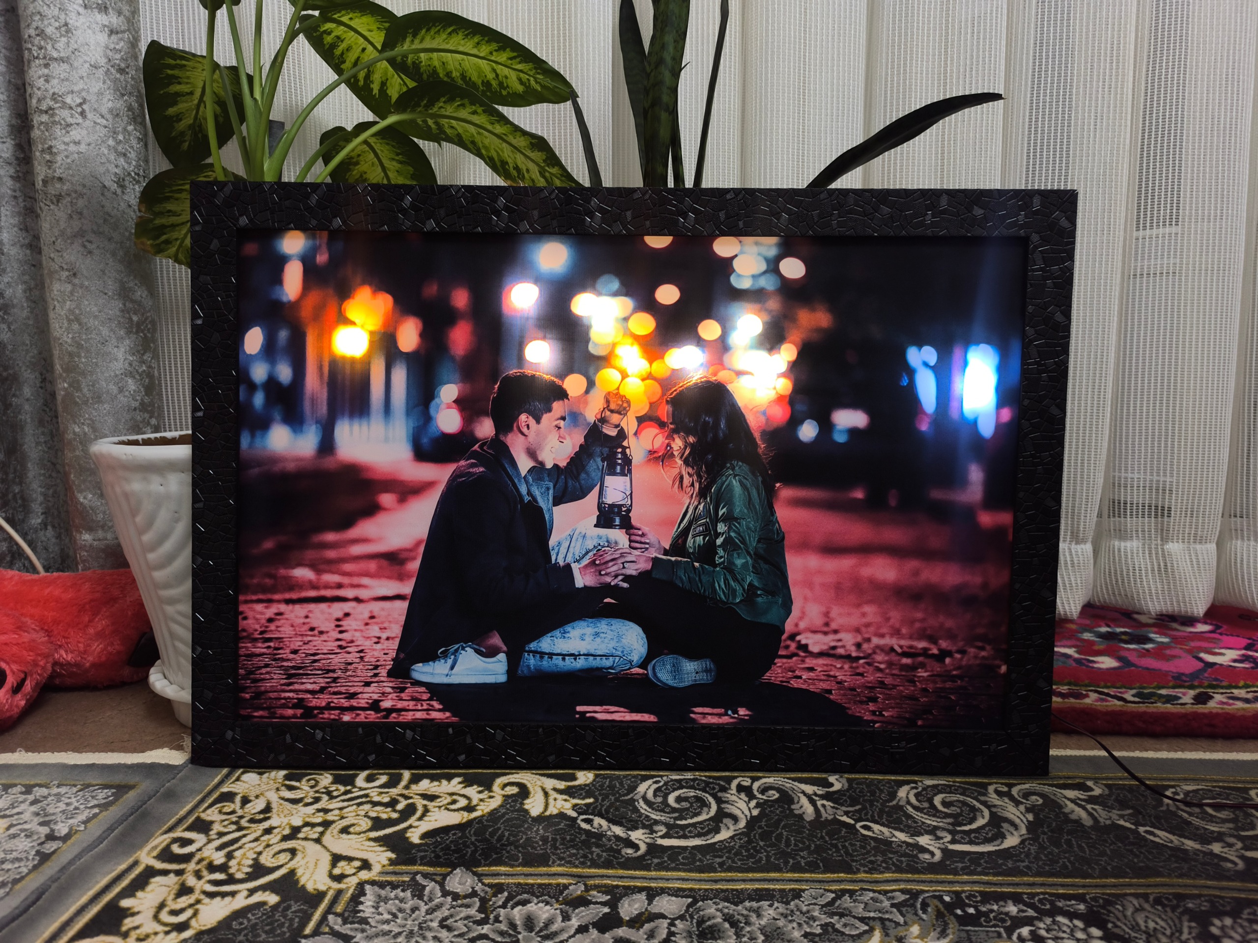 تابلو چراغدار عاشقانه