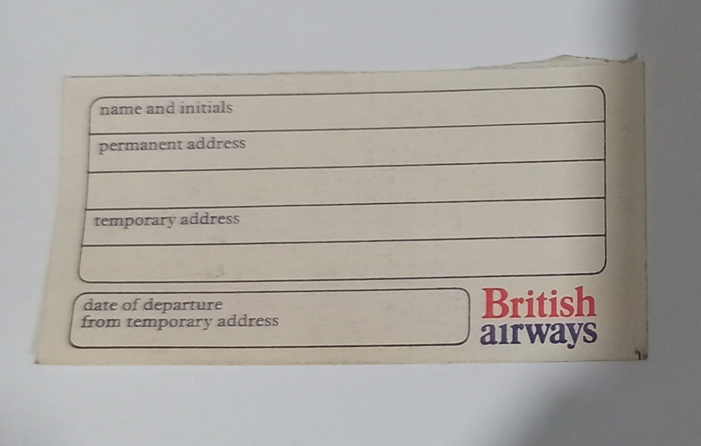 برچسب شرکت هواپیمایی  BIritish air ways