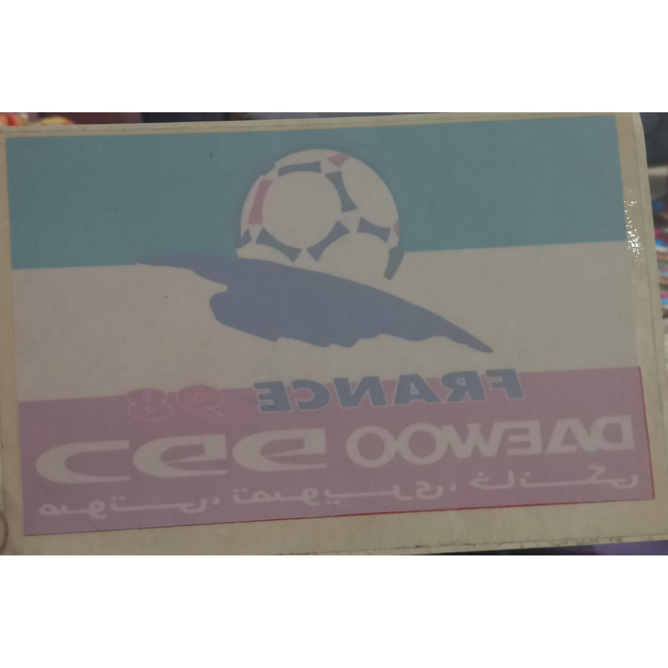 برچسب شرکت دوو  تبلیغ جام جهانی فرانسه