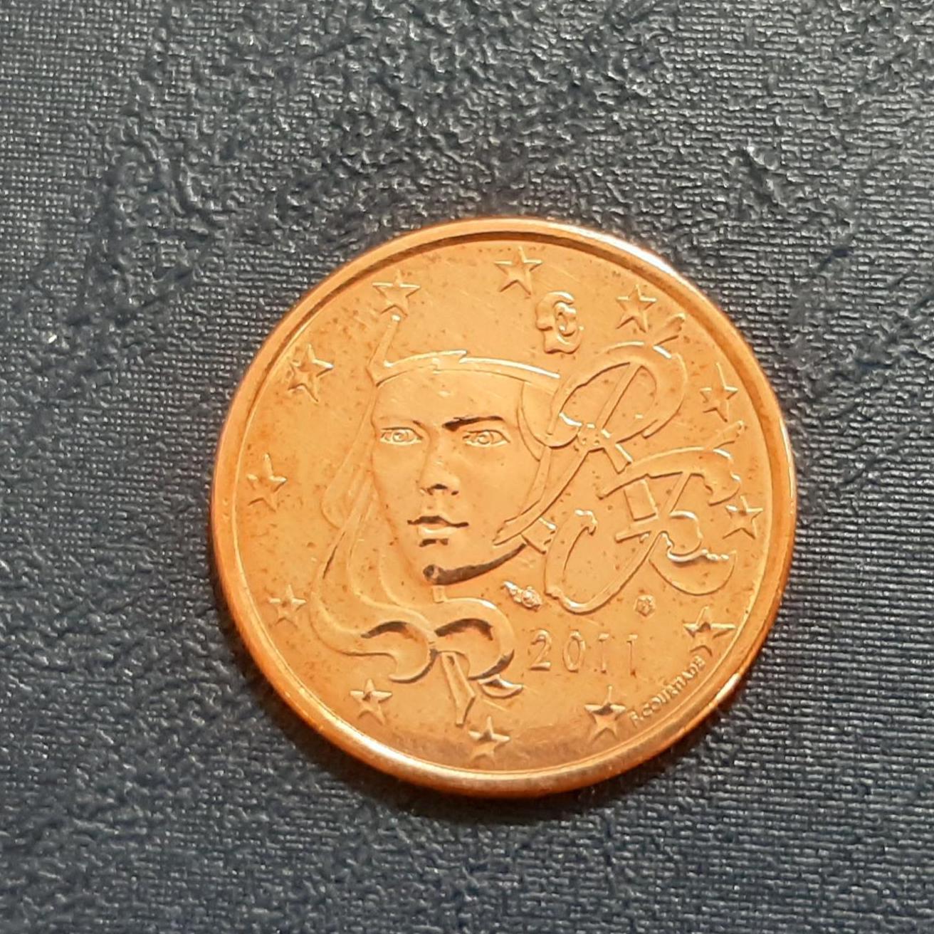 سکه 5 یورسنت فرانسه - 2011