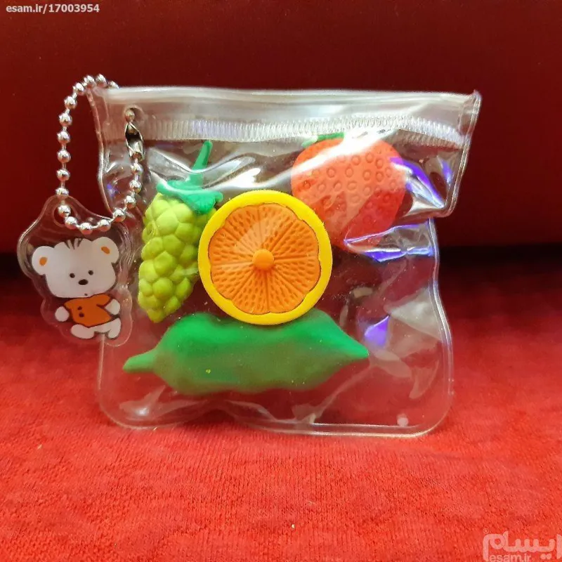 پاک کن کلکسیونی طرح میوه بسته 5 عددی