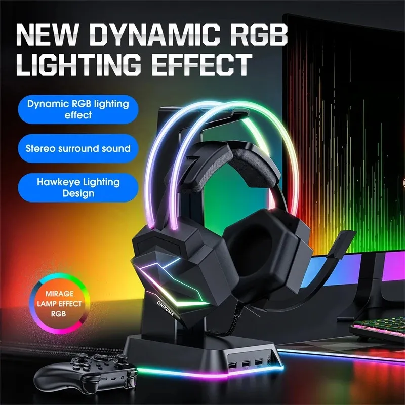هدست گیمینگ اونیکوما ( ONIKUMA ) مدل X20-RGB