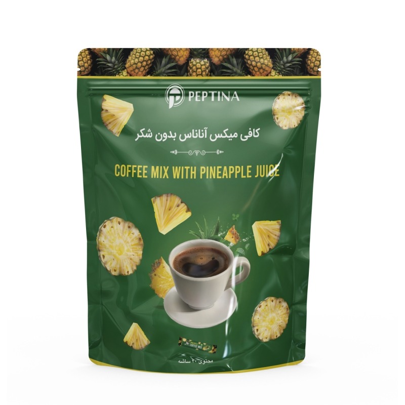 کافی میکس آناناس بدون قند پپتینا بسته 20 ساشه ای