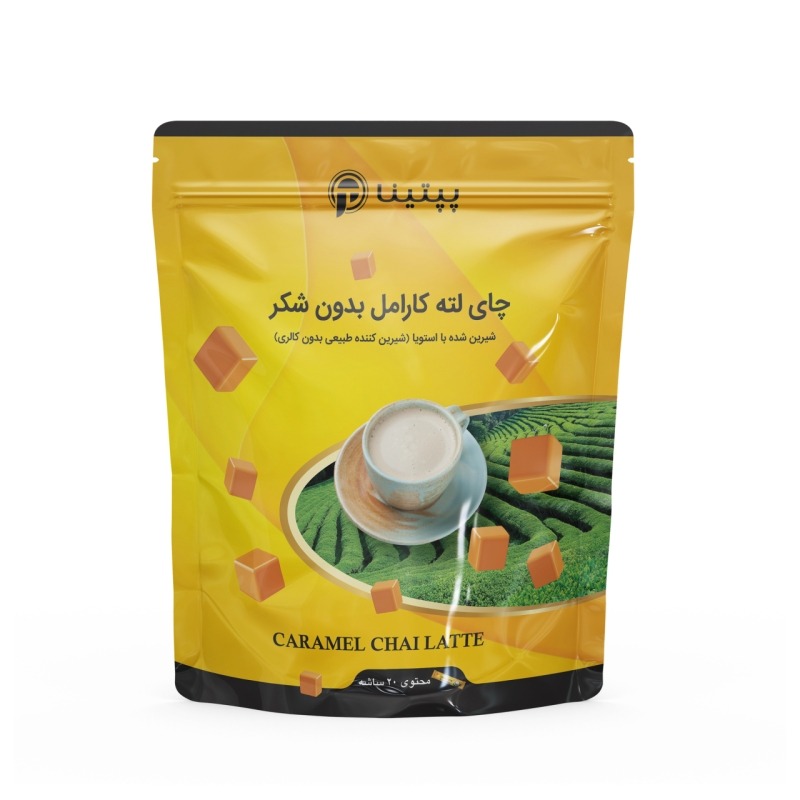 چای لته کارامل بدون قند پپتینا بسته 20 ساشه ای