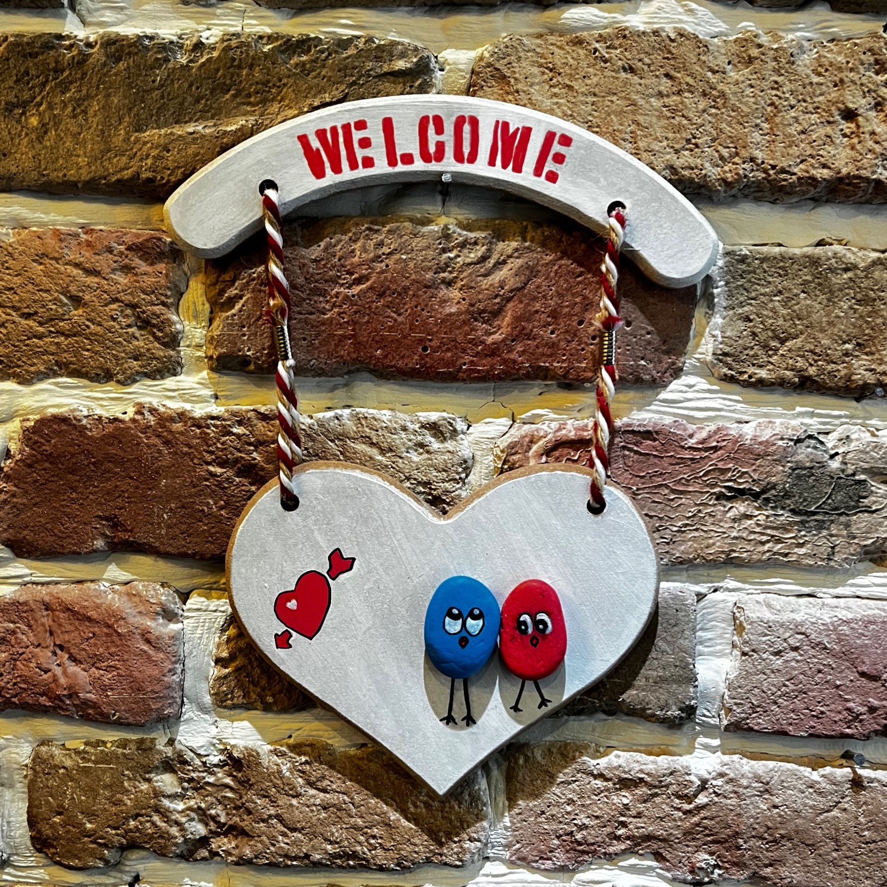 تابلو آویز چوبی دست ساز (Welcome)