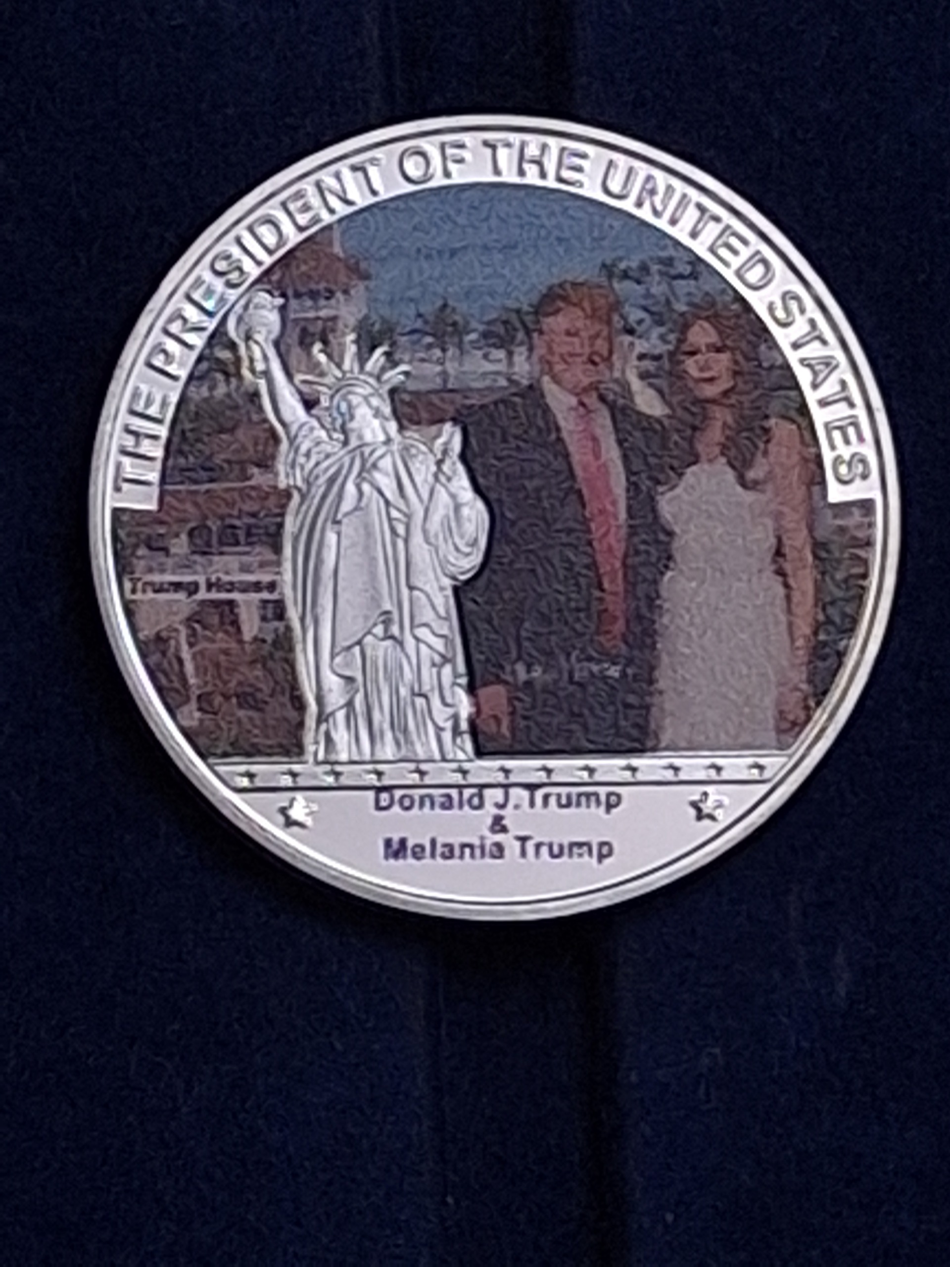 سکه یادبودی روسای جمهور آمریکا - ترامپ - شاه حسینی