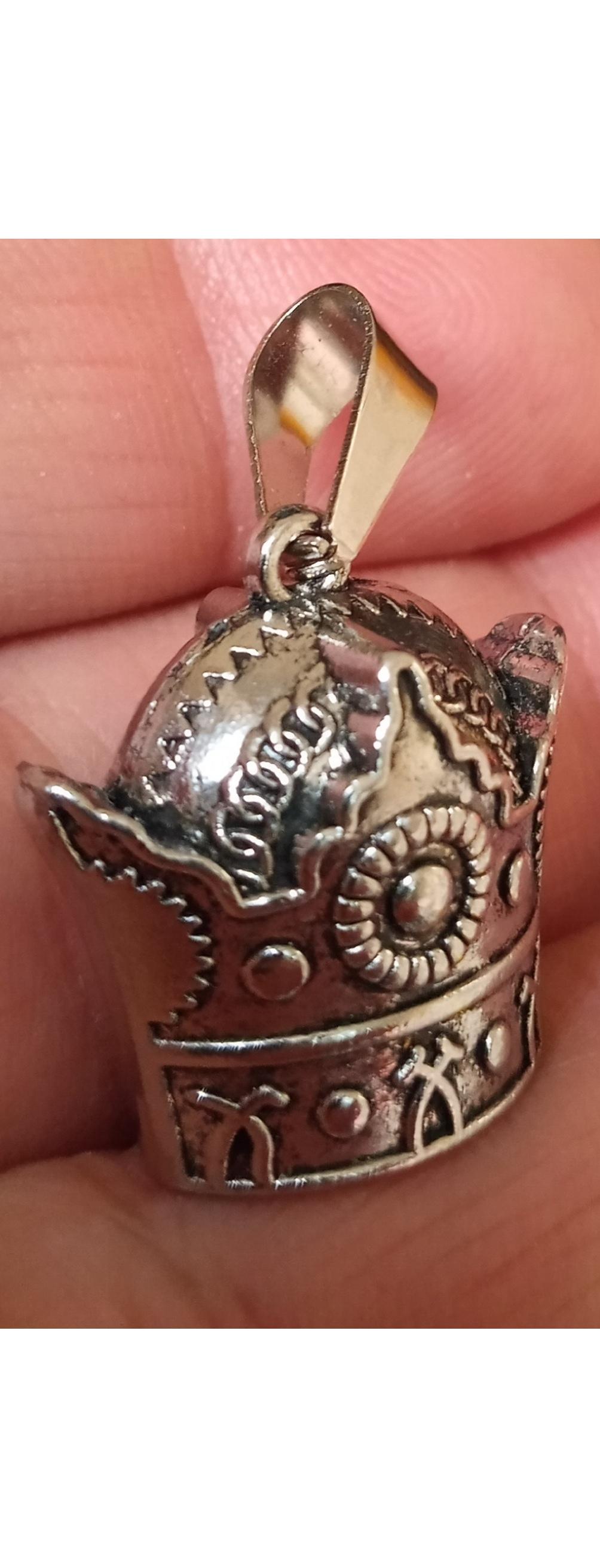 مدال تاج روکش نقره سنگین توپردوطرف برجسته پهلوی آک