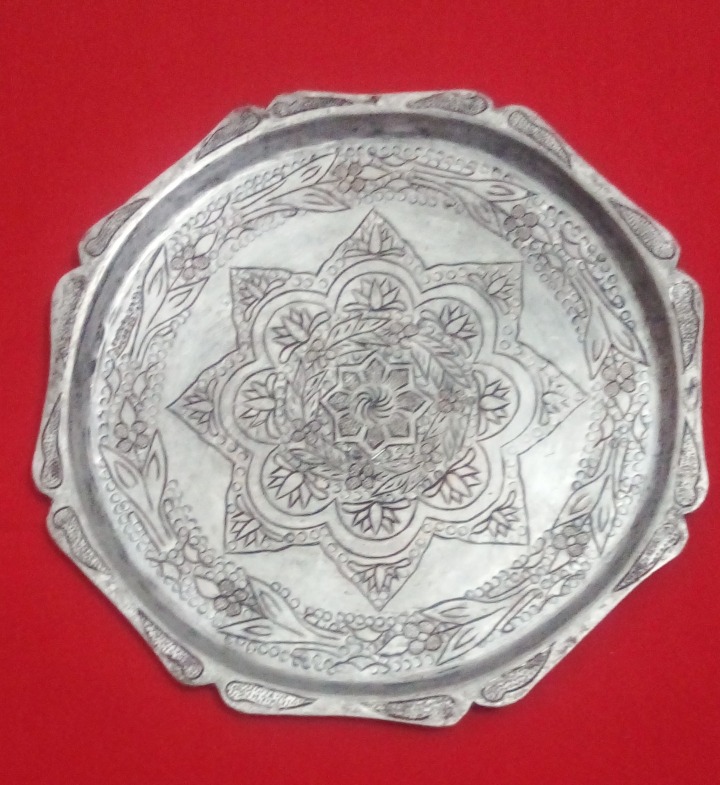 سینی مسی قلم زنی