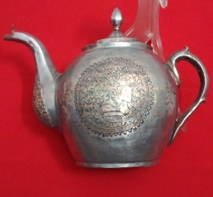 قوری مسی قلمزنی