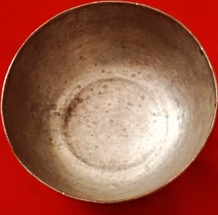 کاسه مسی کعب دار یزدی