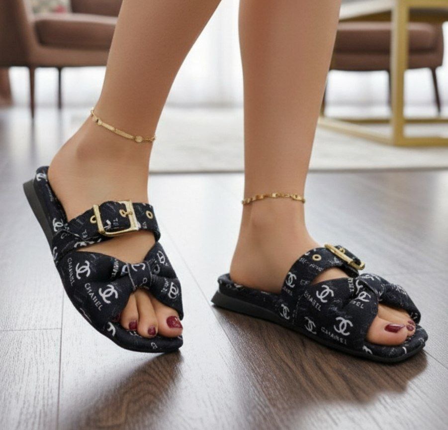 دمپایی صندل زنانه مدل پاپیونی