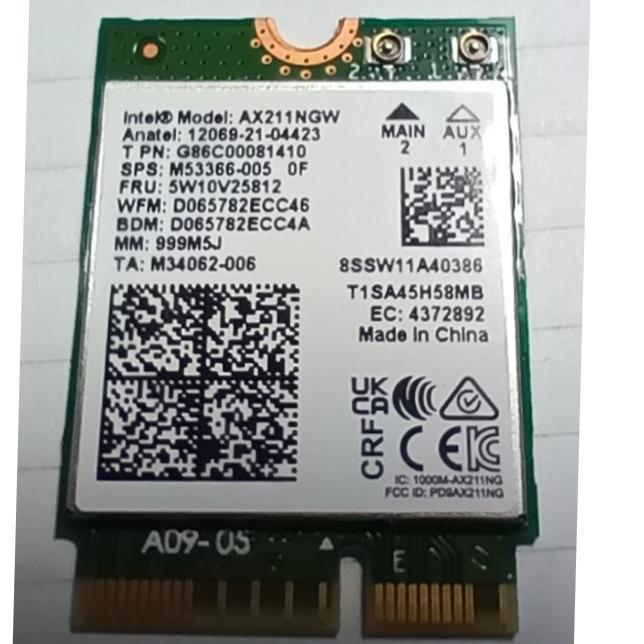 کارت وایرلس لپ تاپ AX211NGW
