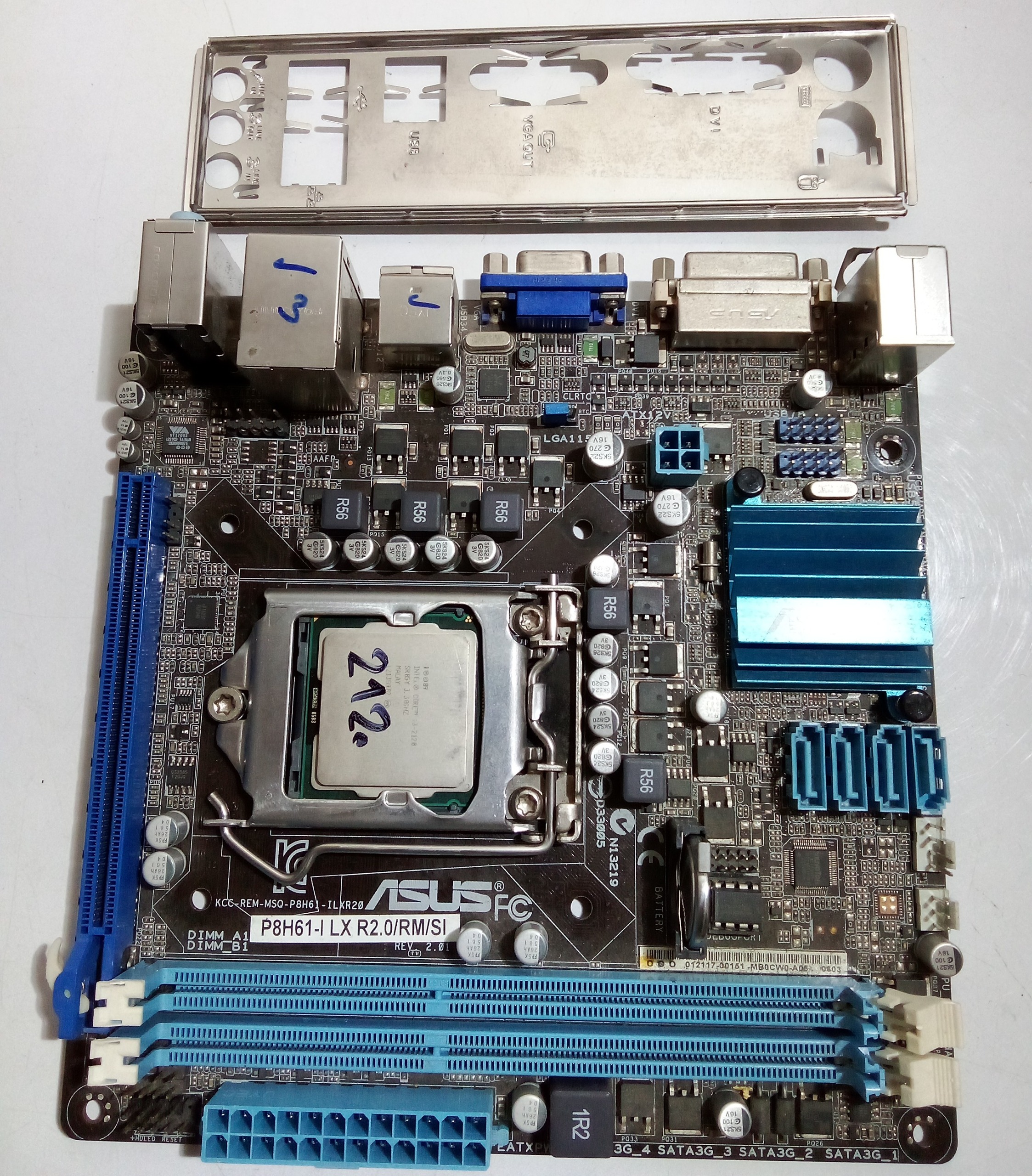 باندل ایسوس P8H61 و cpu i3 2120