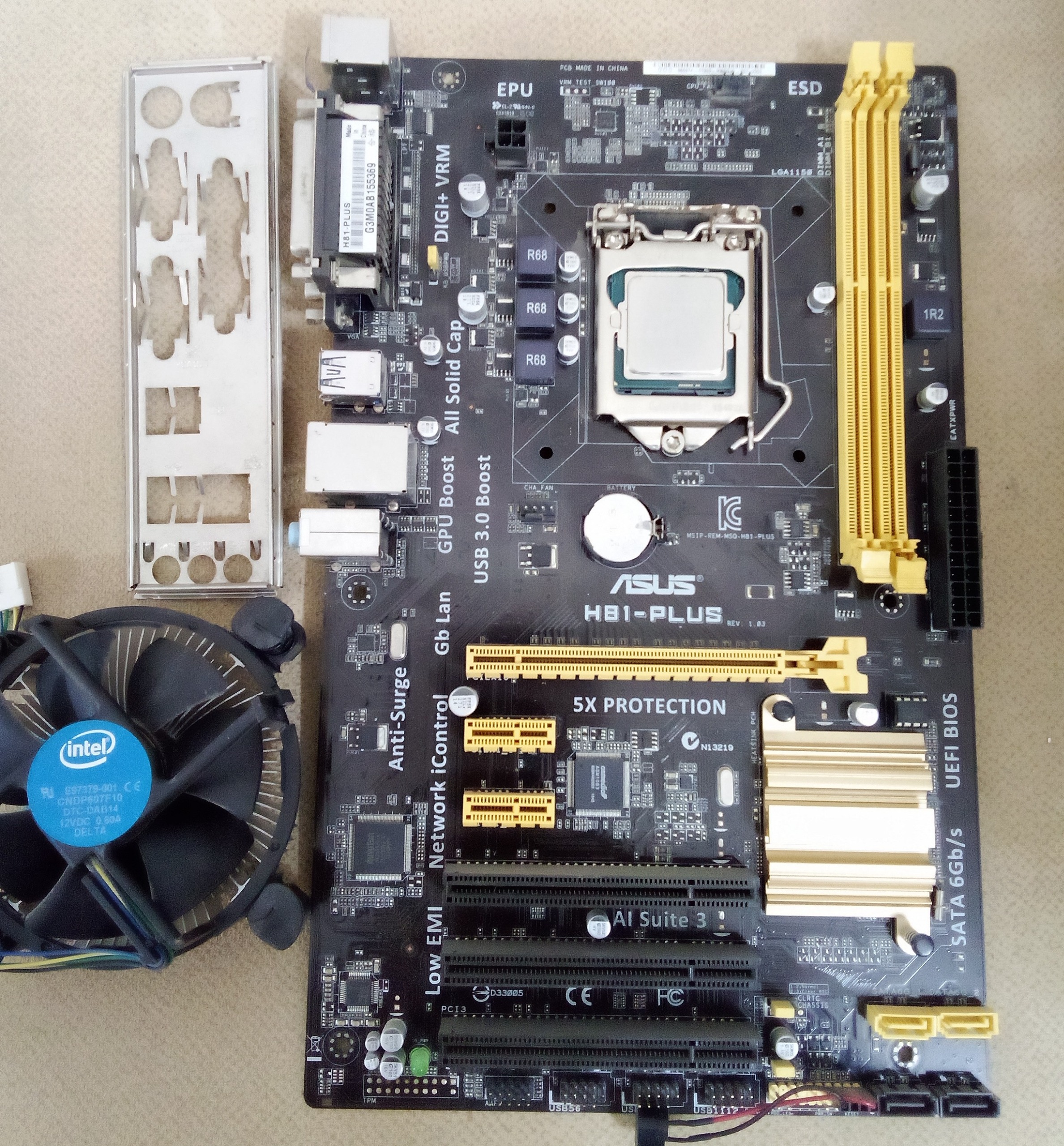 باندل ایسوس H81 PLUS i3 4170 و فن