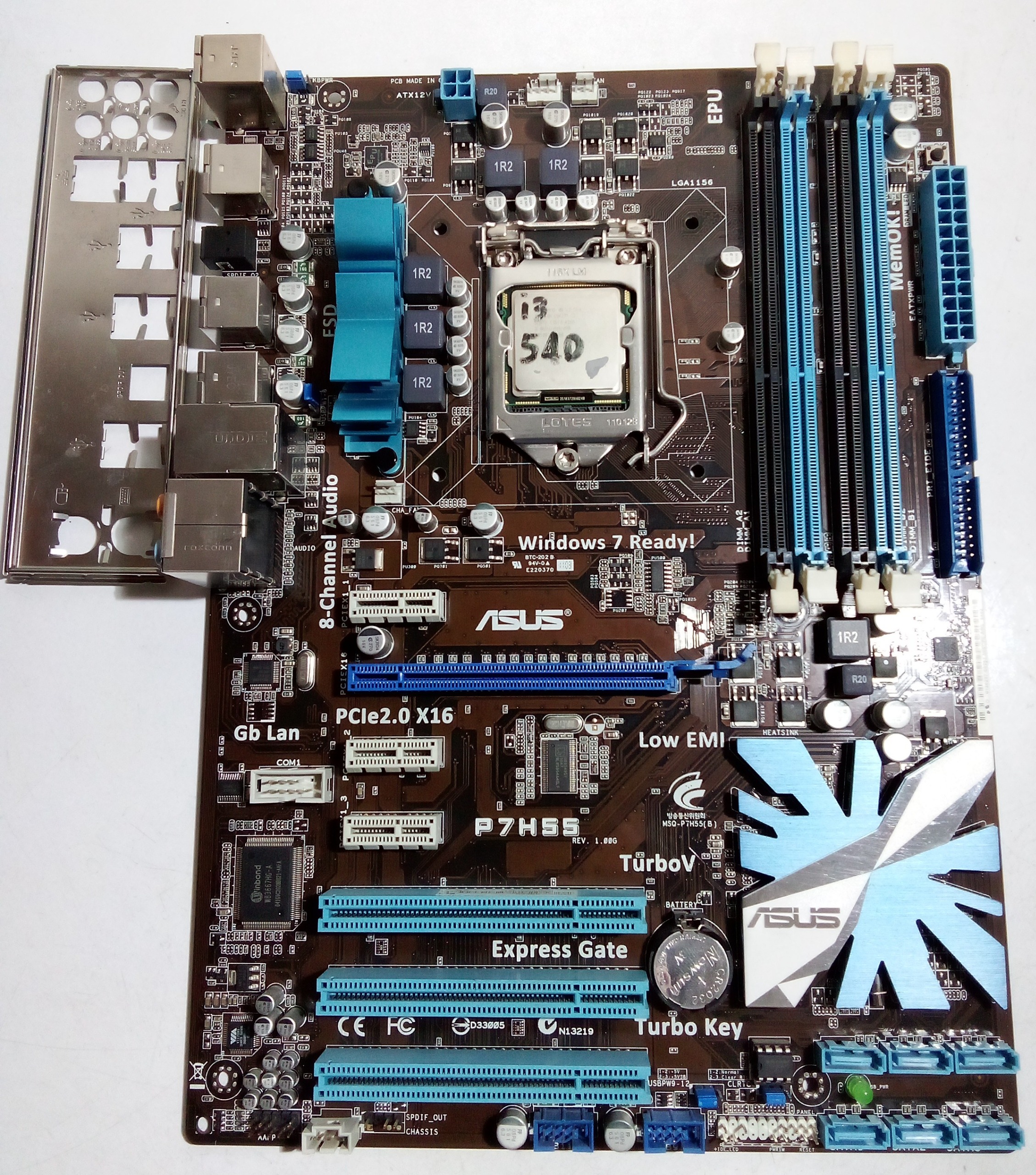 باندل ایسوس P7H55 با cpu i3