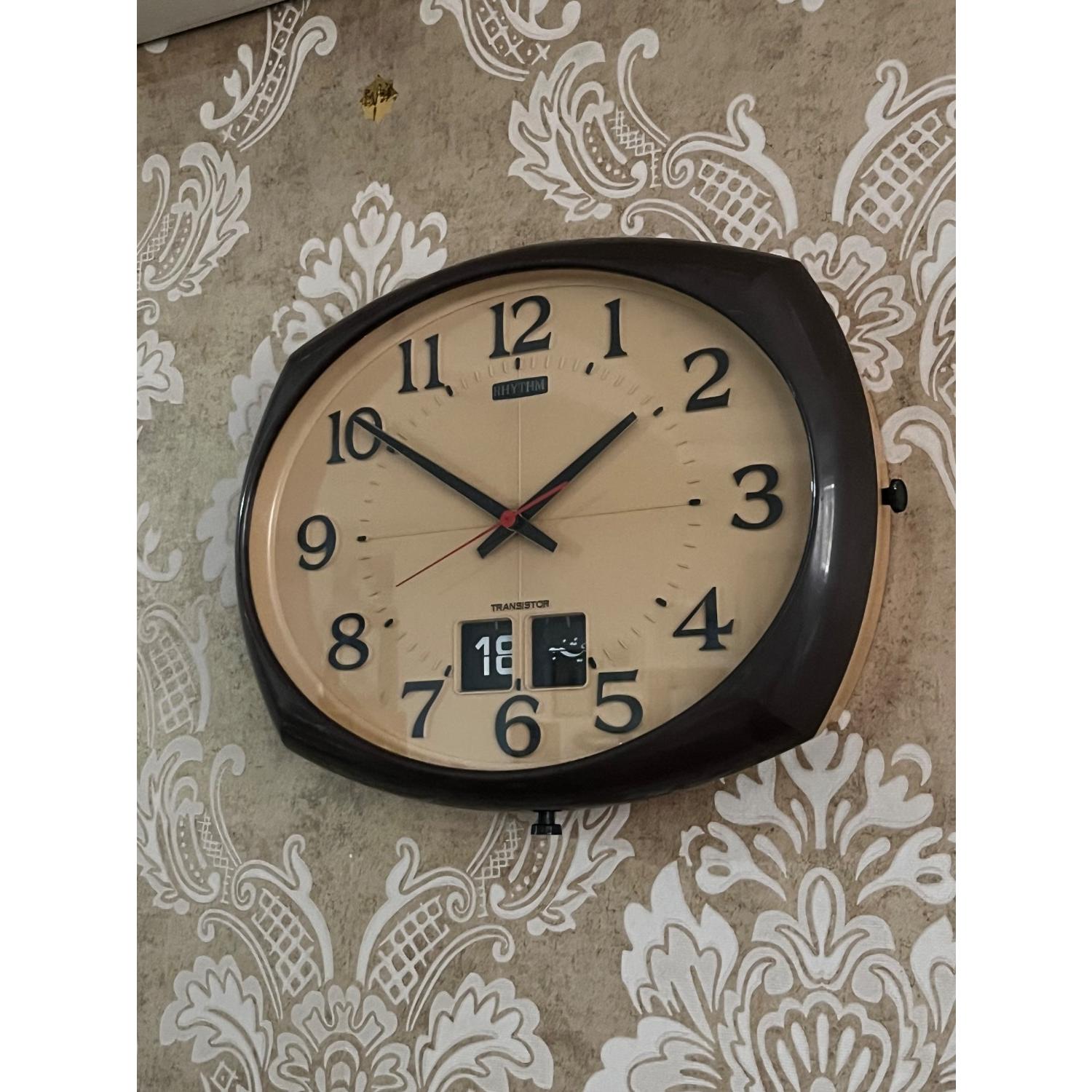 ساعت دیواری ریتم ژاپن تقویم دار