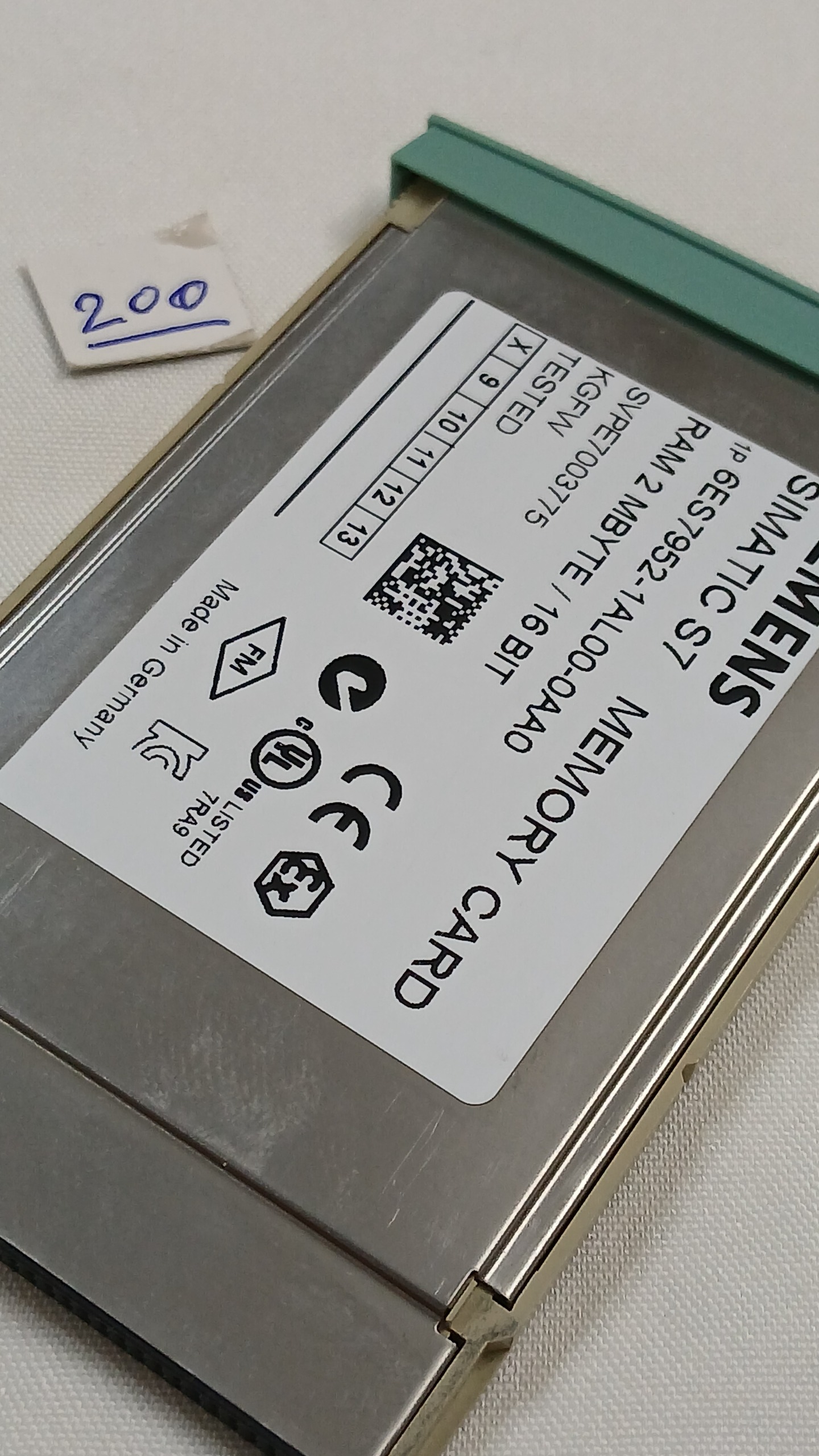 کارت حافظه RAM (رم) 2MB برای PLC سری S7-400