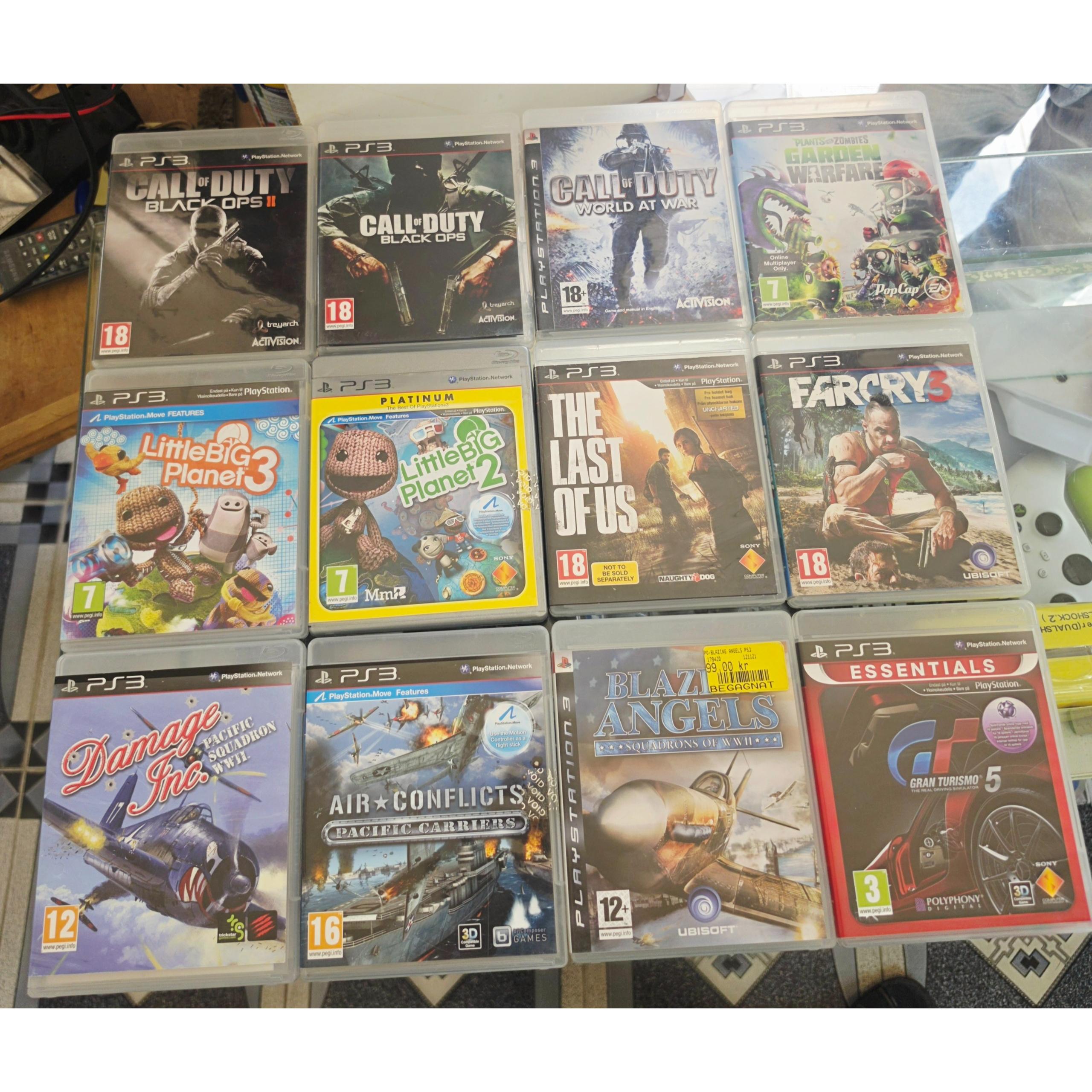 12 عدد دیسک بازی ps3 اورجینال با کاور