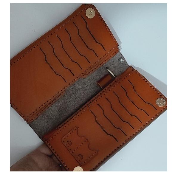 کیف پول دستی چرم گاوی درجه 1
