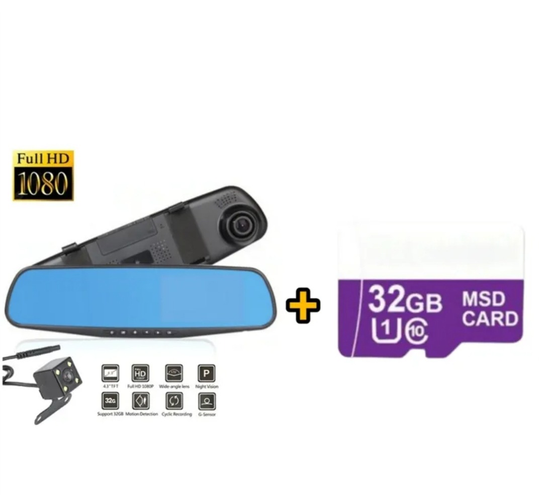 دوربین ثبت وقایع 2 لنز با کیفیت FullHD 1080 ومموری