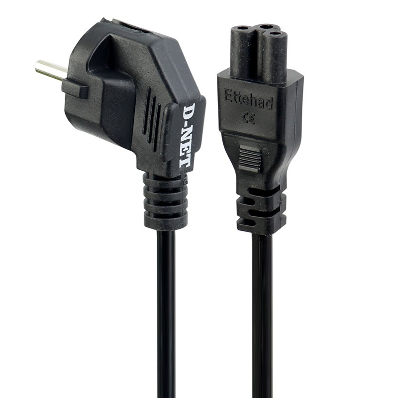 کابل برق شارژر لپ تاپ D-Net 1.5m