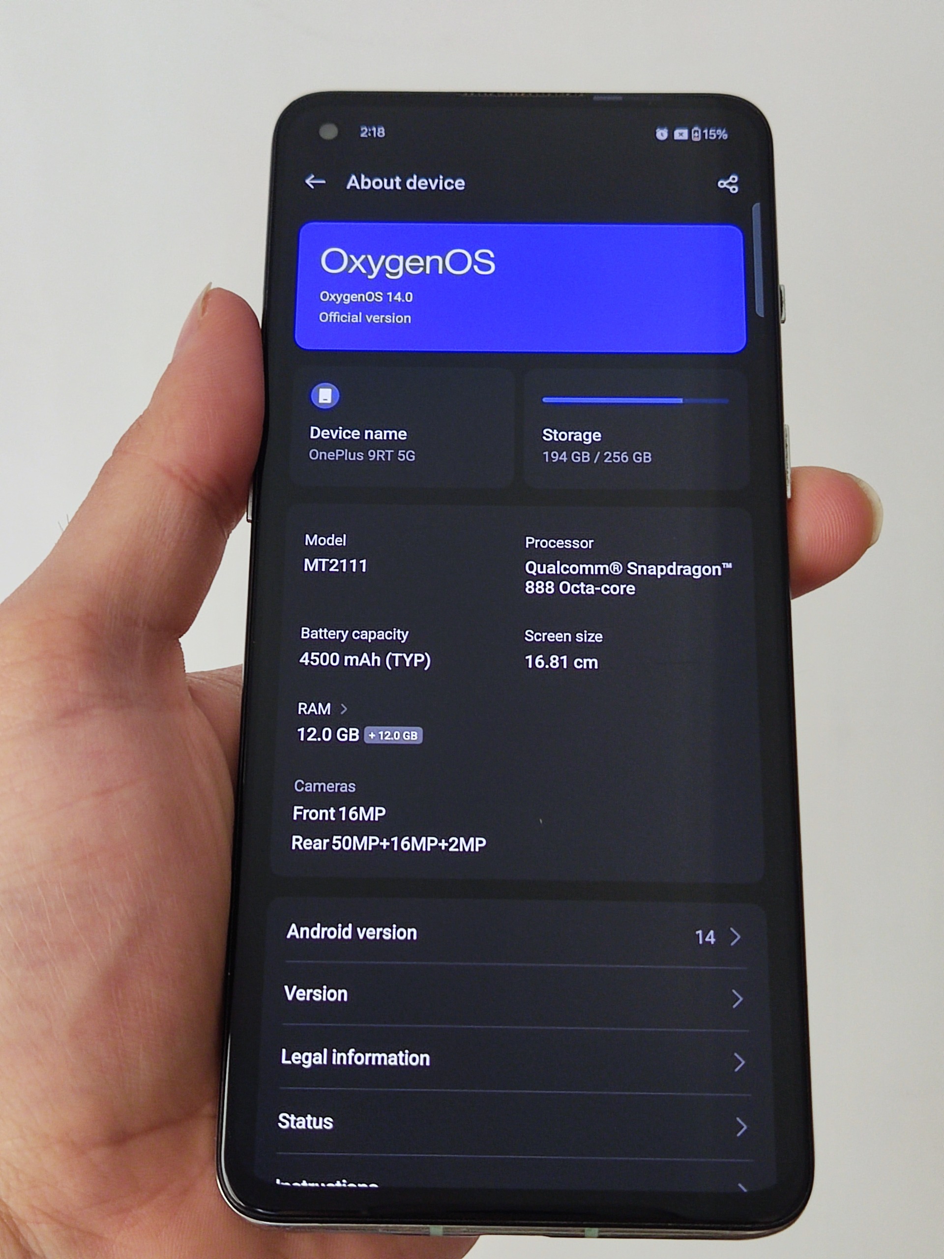 مزایده پرچم دار OnePlus 9RT 5g