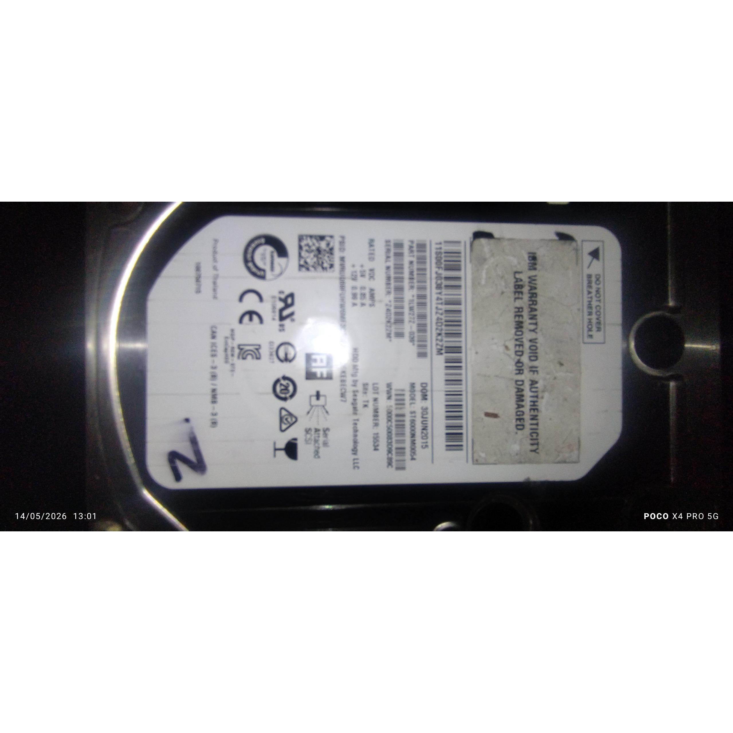هارد6tb کارت h240 hp