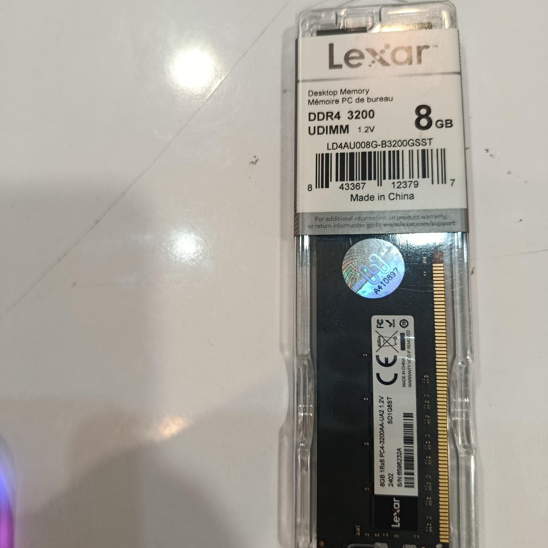 حافظه رم دسکتاپ لکسار مدل Lexar 8GB DDR4 3200Mhz