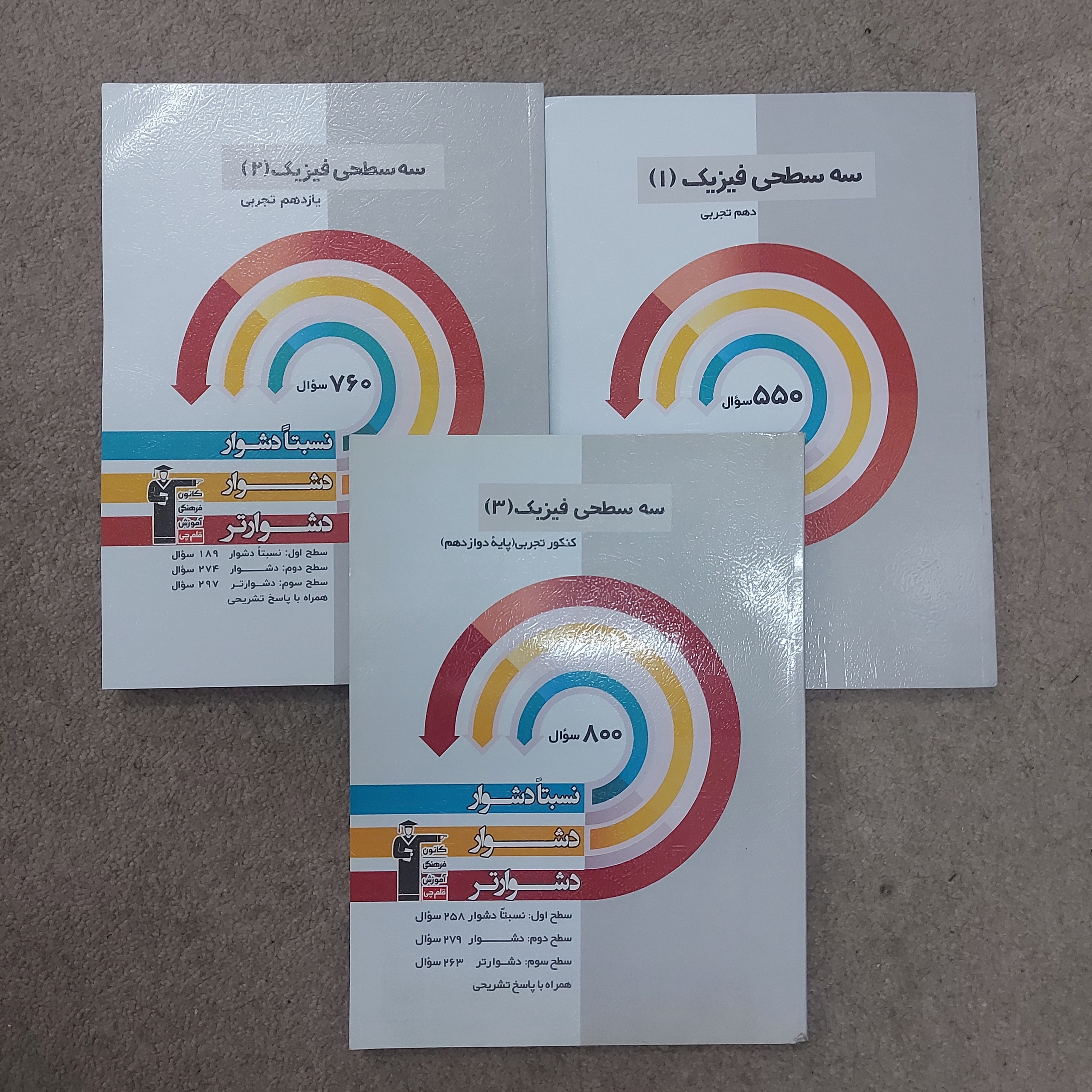 کتابهای سه سطحی فیزیک تجربی