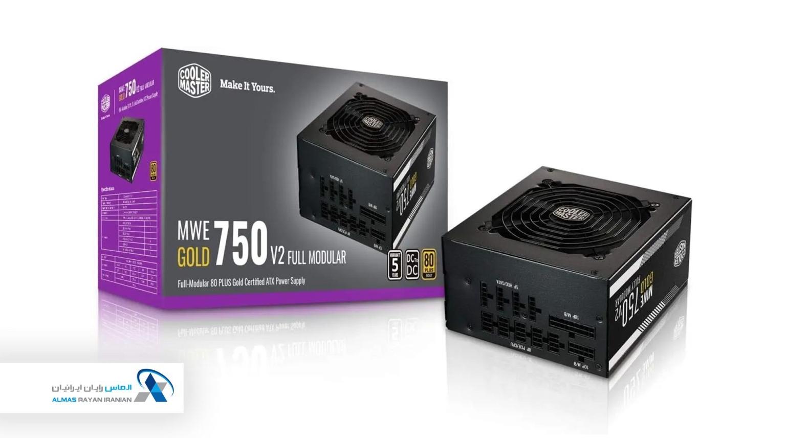 پاور 750 وات ماژولار کولر مستر Cooler Master Gold