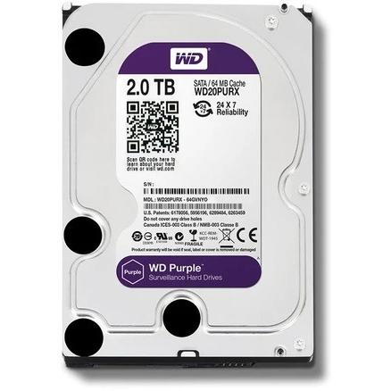 هارد دو ترابایت وسترن بنفش WD 2TB جی 3