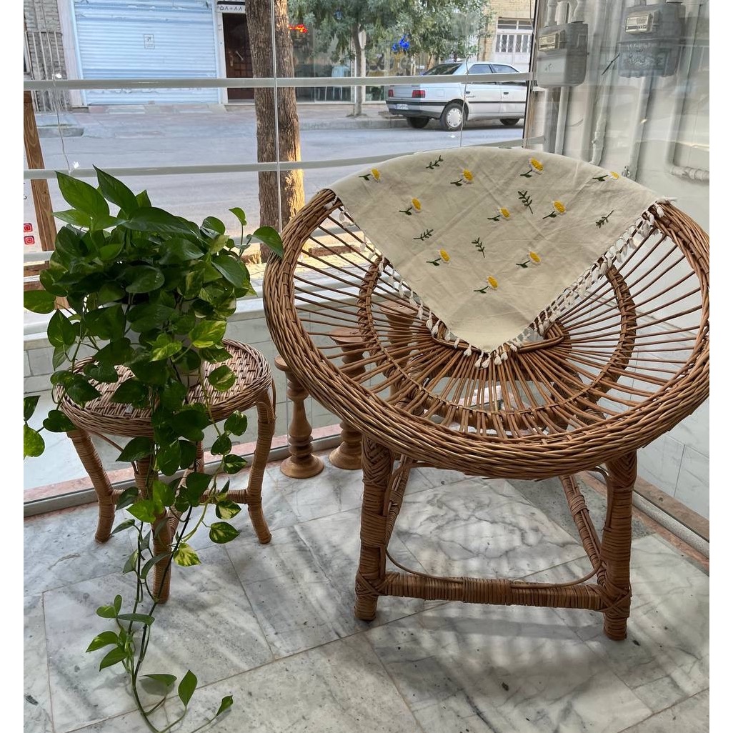 مبل حصیری مدل ماهواره ای