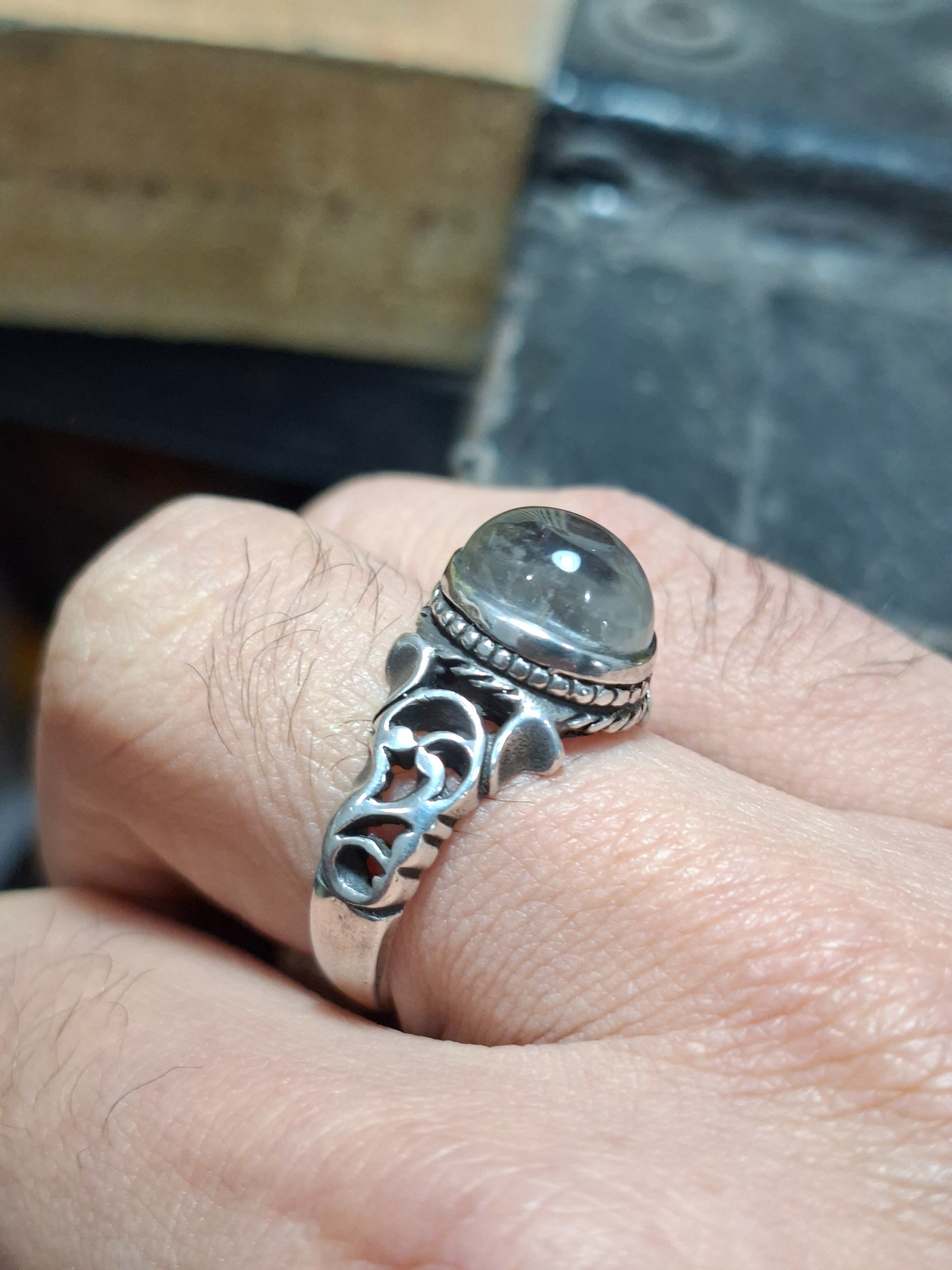 انگشتر دُر نجف 8.10 گرمی