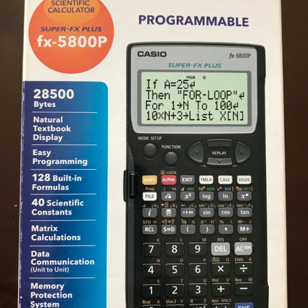 ماشین حساب کاسیو مدل FX-5800