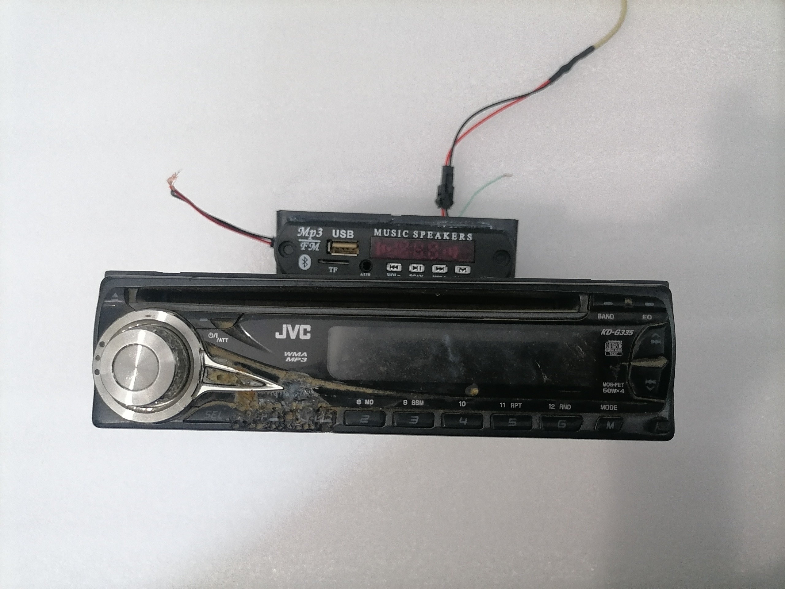 ضبط JVC دو کانال همراه ماژول بلوتوث و فلش
