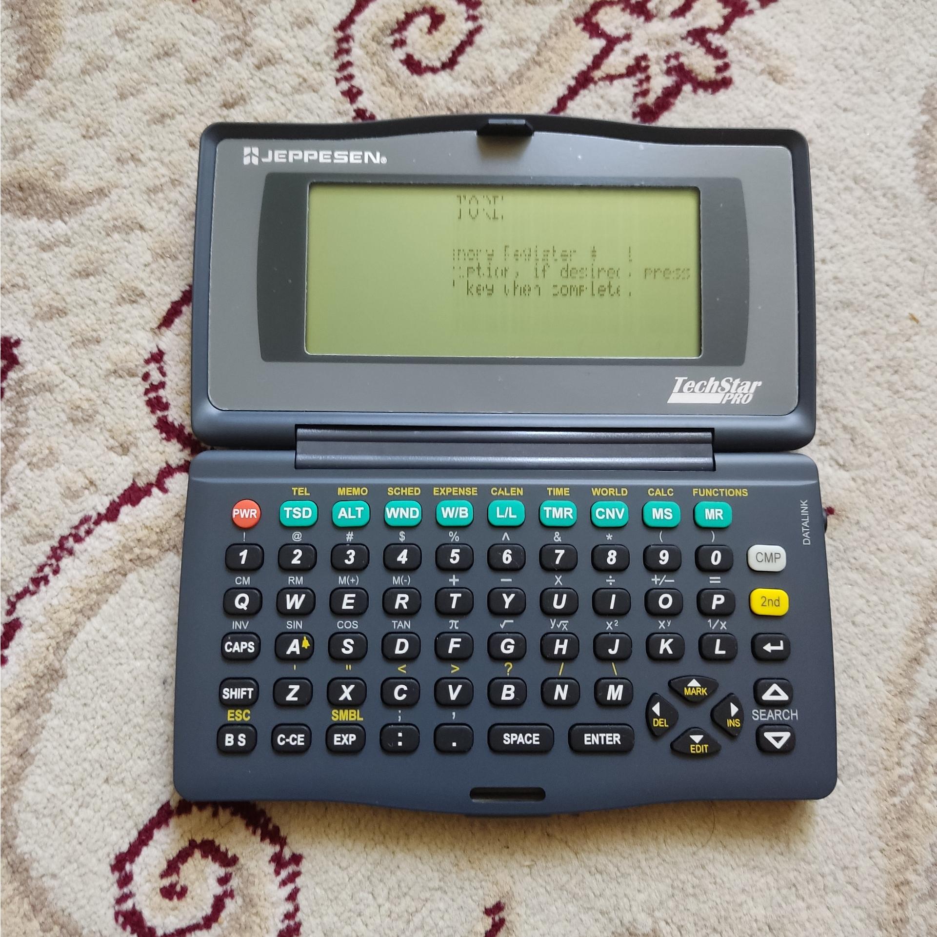 ماشین حساب ارگانایزر jeppesen