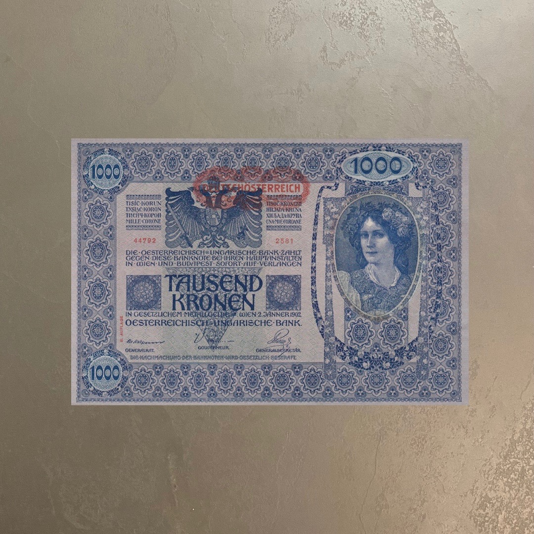 1000 کرون جمهوری اول اتریش 1902 | کیفیت UNC62